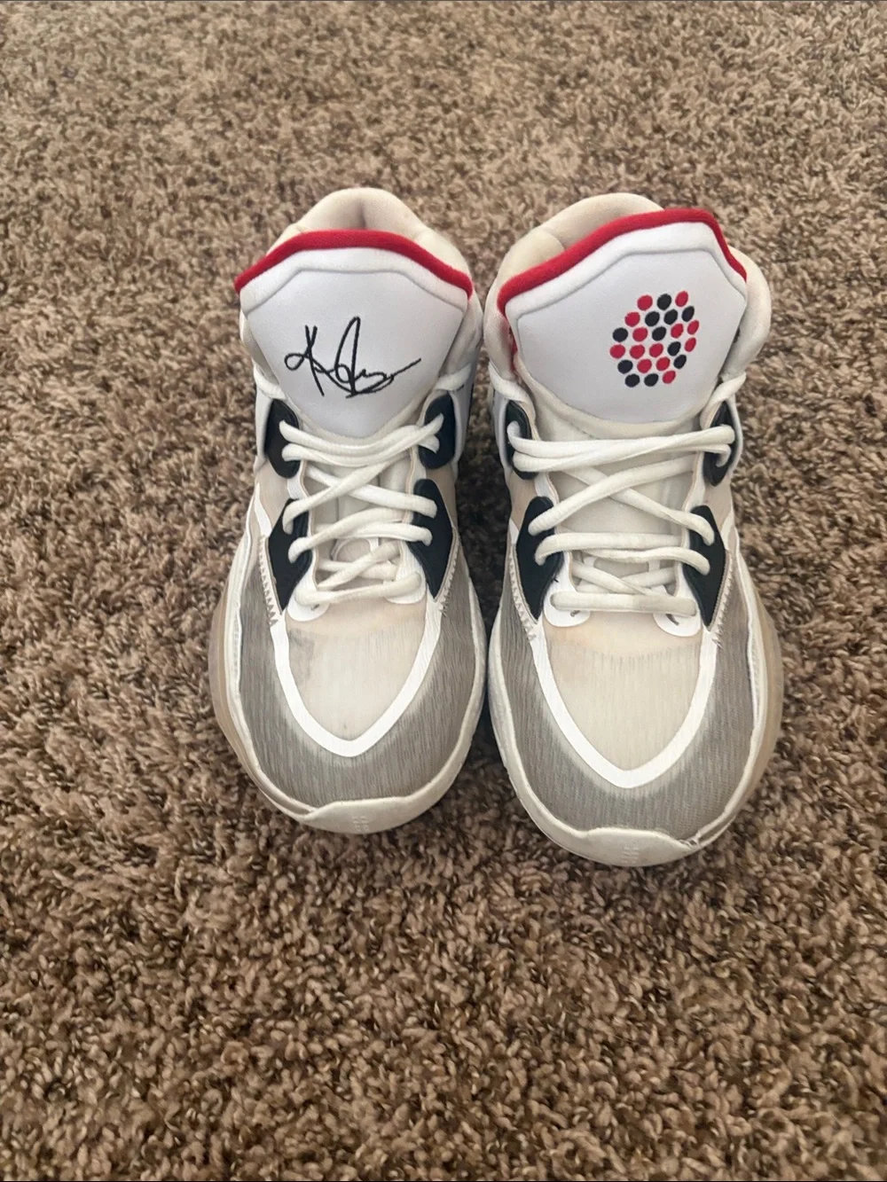 Nike Kyrie Infinity Man Machine Kids Basketball Shoes White Grey Red